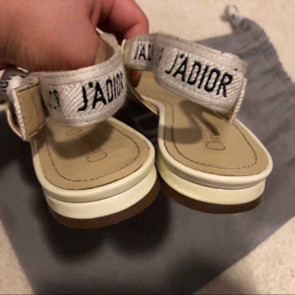 DIOR J'ADIOR White Slingback Flats, 37 - Picture 7 of 7